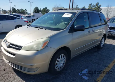 2004 Toyota Sienna Le из США, поврежденный, VIN 5TDZA23C84S114563